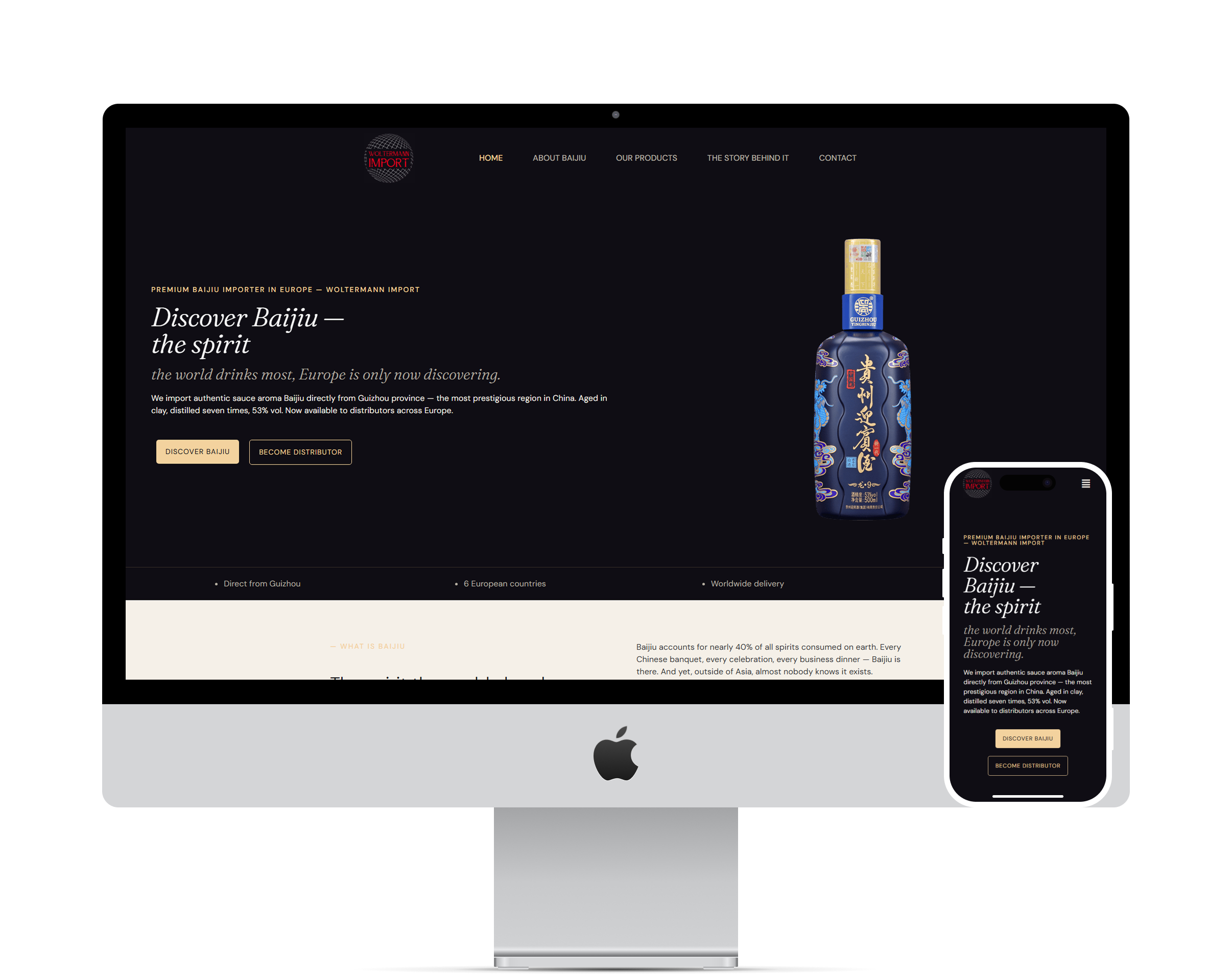 Mockup iMac du site Woltermann Import refondu